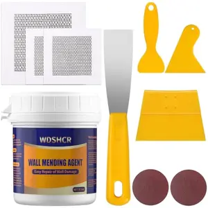 Drywall Repair Kit Drywall Hole Repair Patch Kits Wall Spackle Repair Paste with 8.5OZ White Wall Repair Putty with Scraper, Wall Surface Hole Fill Quick and Easy Solution (1Pack)