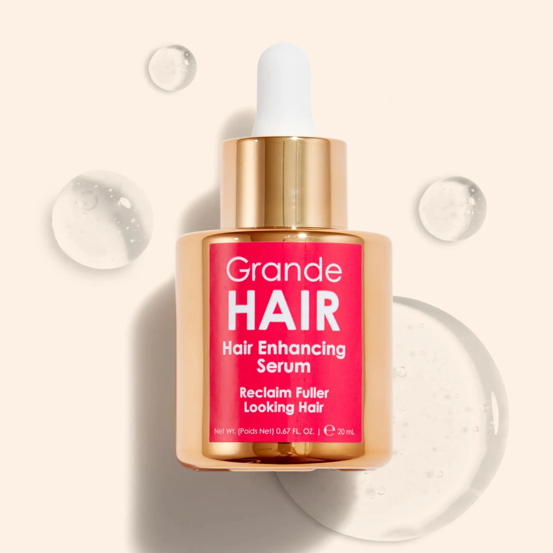 GrandeHAIR Enhancing Serum - Grande Cosmetics - Made with a Nutrient-Rich Blend of Peptides, Vitamins & Botanical Extracts