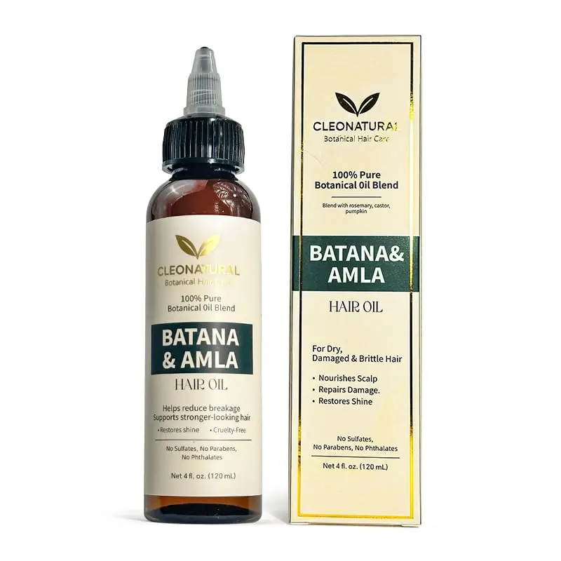 Batana Hair Oil with Amla & Rosemary, 4 Fl Oz | Reduces Breakage · Nourishes Scalp · Supports Natural Hair Growth