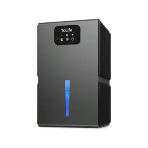 2025 62 OZ (1.8L) Smart Dehumidifier| Auto Shut-Off, Sleep Mode & 7-Color LED Night Light – Covers 800 Sq.Ft for Home, RV, Bathroom & Basement (White)