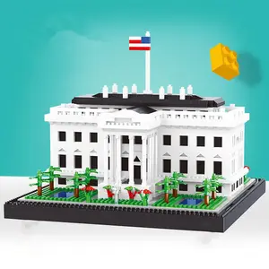 White House Building Blocks, Stem Building Blocks, Building Block Sets, Building Kit, 2202pcs/set 3D Assembled Educational Creative Puzzle Block Toy Model, Home Decoration Ornament, Birthday Gift