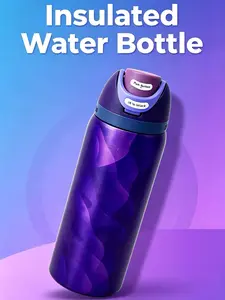 Owala FreeSip 32oz Vacuum Insulated Stainless Steel Flask - Stylish Flash Purple Gradient Tumbler, Portable Drinkware, Leak-Proof, 2-in-1 Straw, BPA-Free, Ideal for Sports Enthusiasts