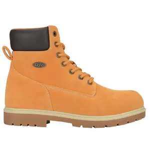 Lugz Mens Brace Hi Round Toe Lace Up Casual Boots Ankle - Orange