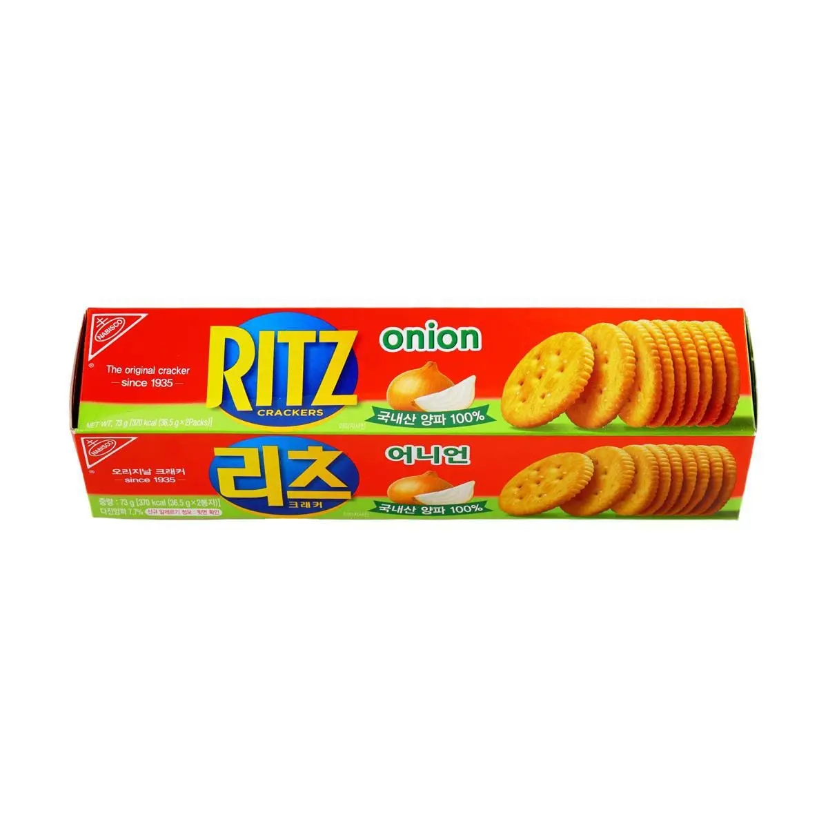 RITZ Korea Onion Flavor Crispy Crackers - 73g Snack Pack