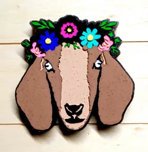 Goat With Flowers Mold