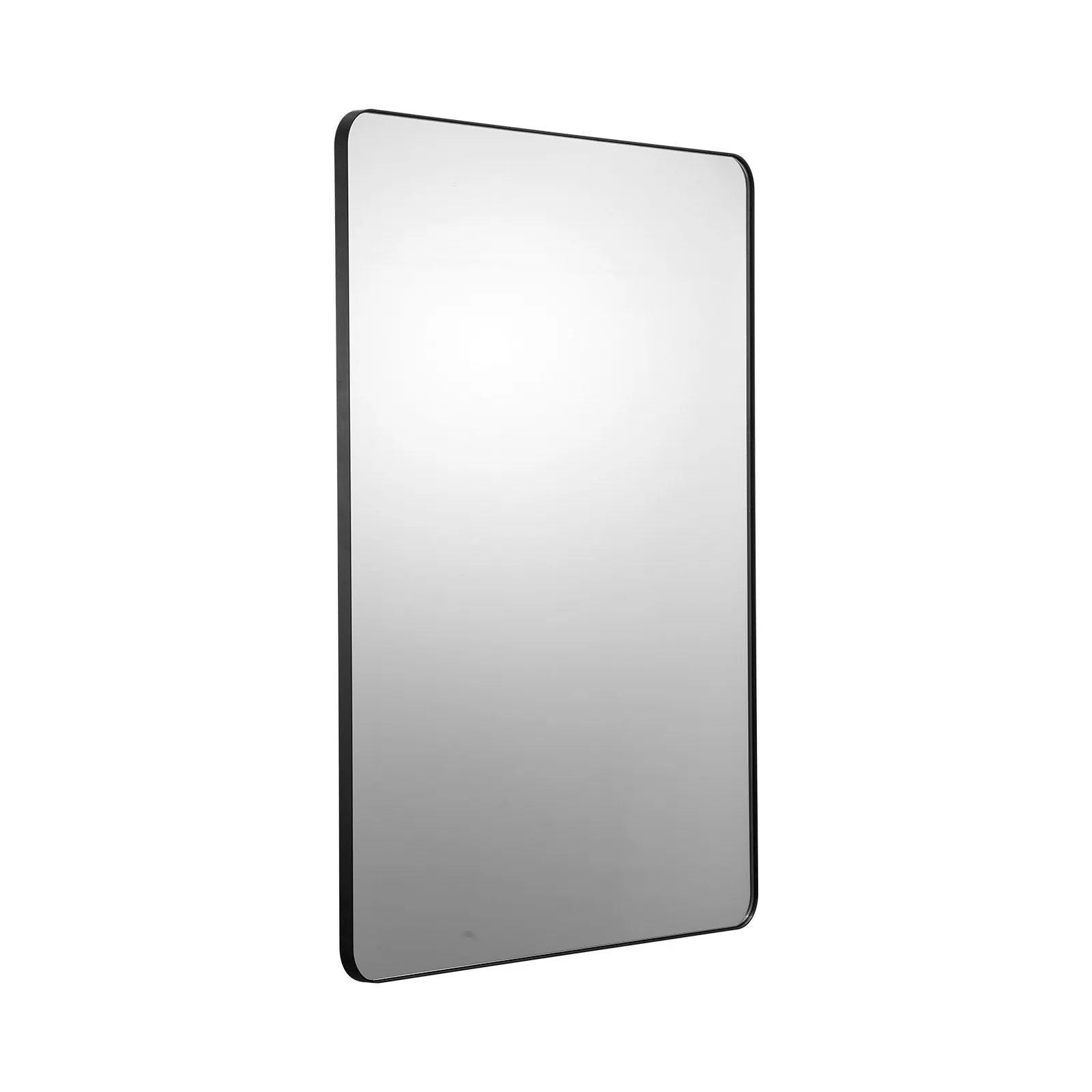 VEVOR Square Wall Mounted Mirror 36" x 48" Mirror with Aluminium Alloy Frame Decor Black