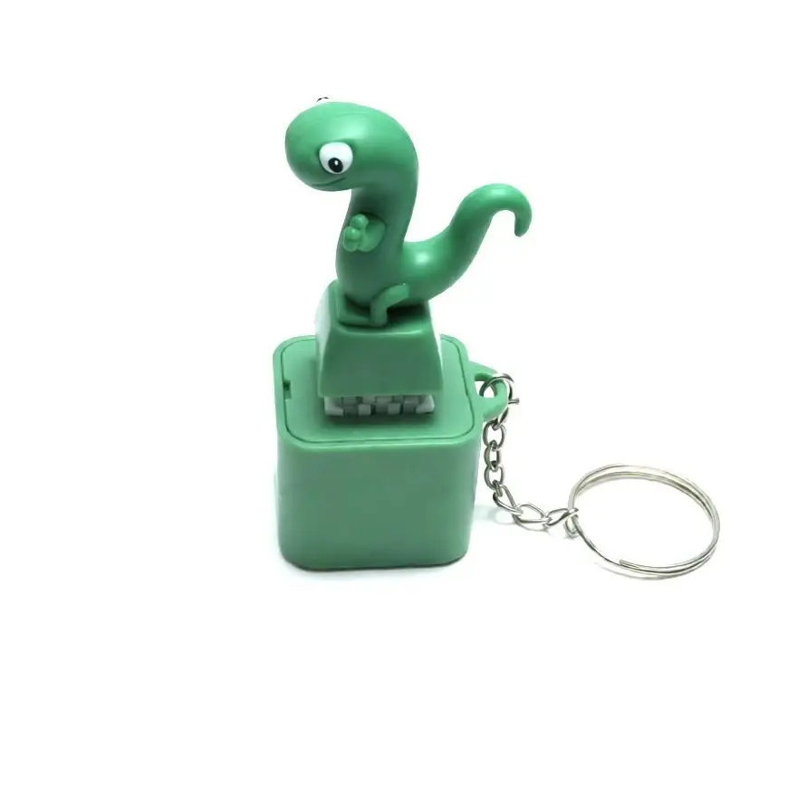 Rechargeable LED Lizard Button Keychain, Realistic Croak & Color Changing Kids' Stress Relief Gift, Convenient Camping & Hiking Light Toy