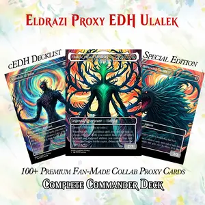 ULALEK ABSTRACT ELDRAZI MTG PROXY COMMANDER DECK – PREMIUM COLLECTOR SET 126+ Cards