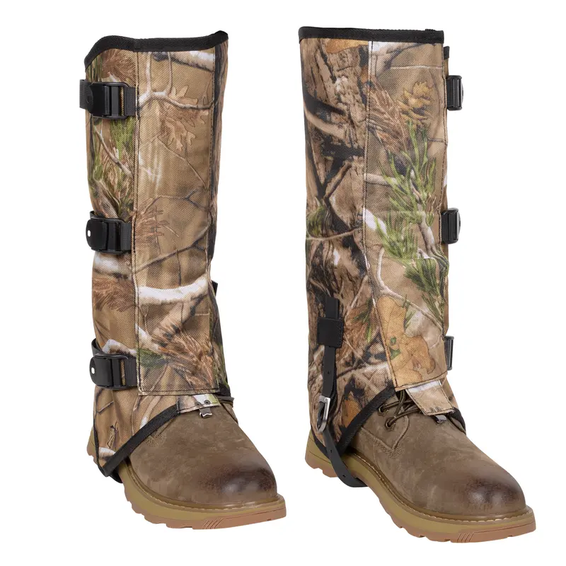 Hikeen Unisex Camouflage 1000D Nylon Adjustable Leg Gaiters - Waterproof Seal, Bite-Safe, Snake Bite Protection, Dustproof, Shoe Accessories, Outdoor Hiking Gear for Snowy Expedition Adventurers