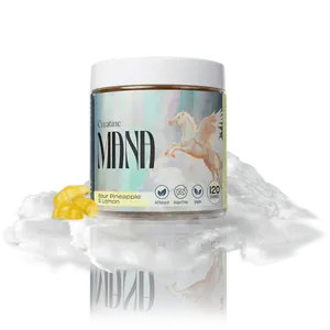 MANA - SCULPT Creatine Gummies - Sour Pineapple & Lemon - 120 Count - Sugar-Free - Clinically Backed - Micronized for Clean Absorption - Supports Strength Stamina & Recovery - Clarity & Cognition Aid Gummies for Women & Men