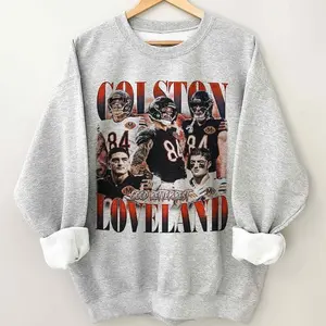 [Sale Up To 15% + Free Ship] Colston Loveland Bootleg Football Sweatshirt, Retro Sports Graphic, Football Fan Outfit