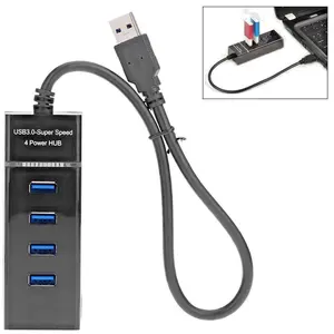 4-Port USB 3.0 Hub Splitter Multi Adapter High Speed For PC Mac Desktop Laptop etc