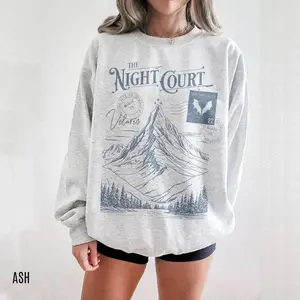 The Night Court Postcard Sweatshirt (Officially Licensed), Velaris Sweatshirt, ACOTAR merch, ACOMAF Sweatshirt, bookish merch, sarah j maas