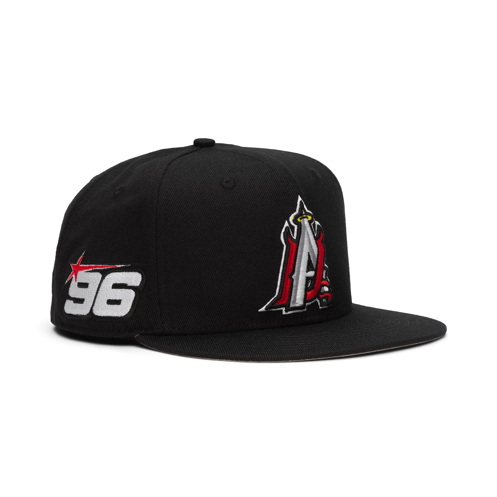 Black Angels vs Demons Fitted mens hats