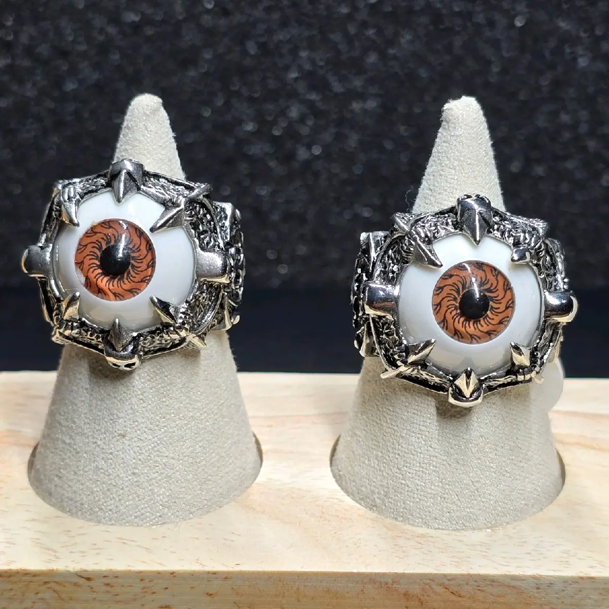 Stainless Steel Eyeball Ring for Men and Women