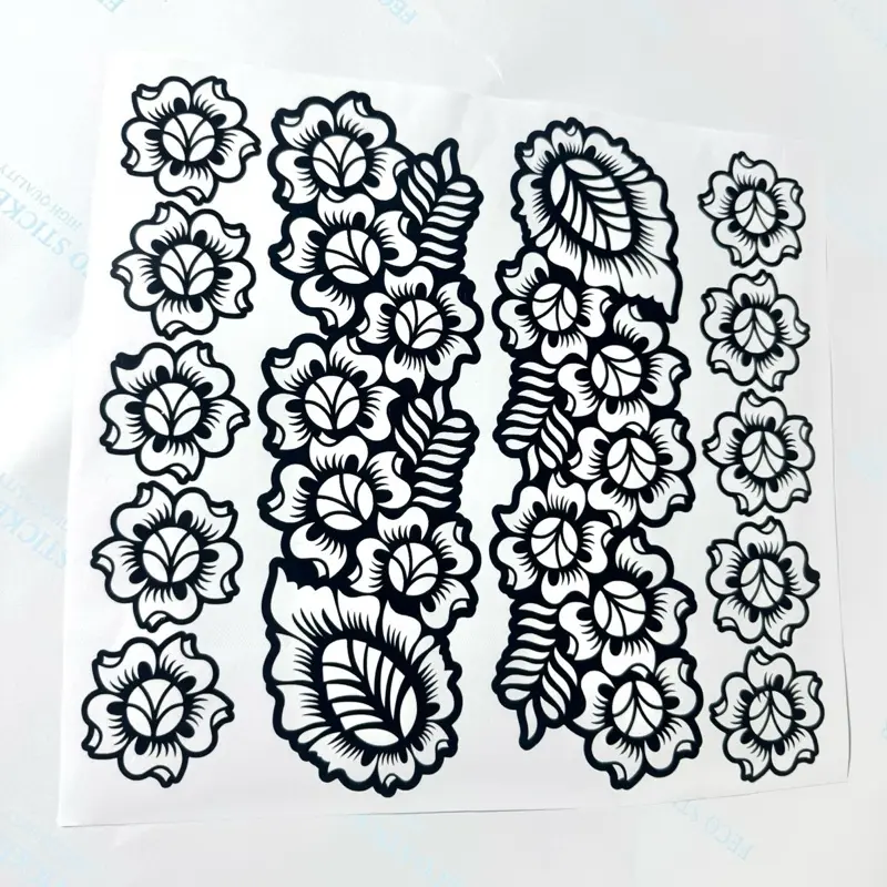 Mehndi Stencil Sticker Sheet for Temporary Tattoos - Self-Adhesive Henna Tattoo Outlines for DIY Body Art on Backhand, Fingers, Diy Tattoos