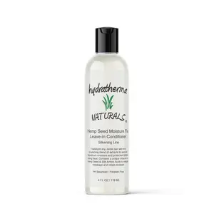 Hydratherma Naturals HEMP SEED MOISTURE FIX LEAVE IN CONDITIONER 4 Oz. *SILK PRESS SYSTEM Haircare Shampoo