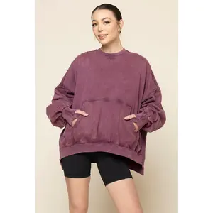 Boxy Crewneck - Vintage Plum