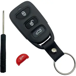 Key Fob Shell Replacement for Hyundai Elantra Accent Sonata Kia Optima Car Keyless Entry Remote Control Key Fob Case Cover (4 Buttons)