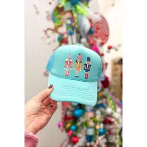 Nutcracker Trucker Hat, Seafoam