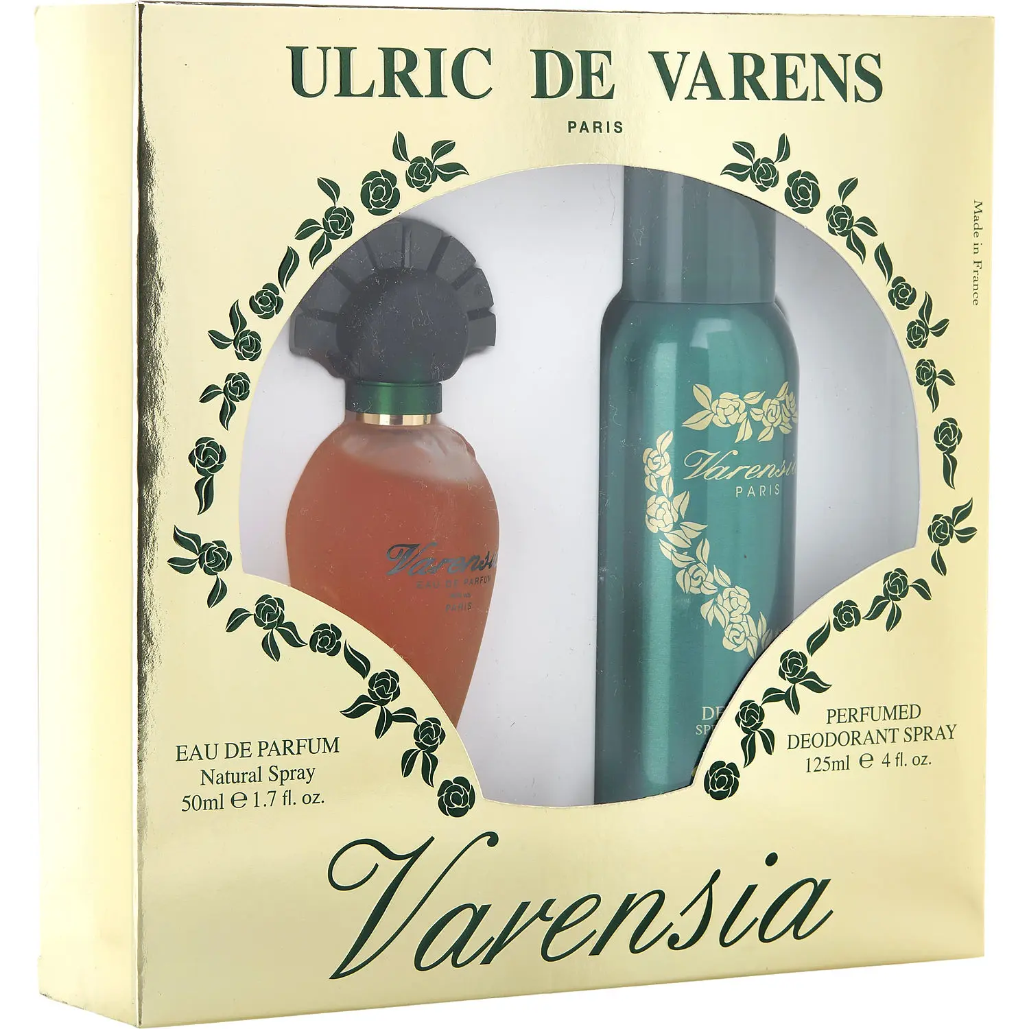Varensia Set-Eau De Parfum Spray 1.7 Oz & Deodorant Spray 4 Oz For Women