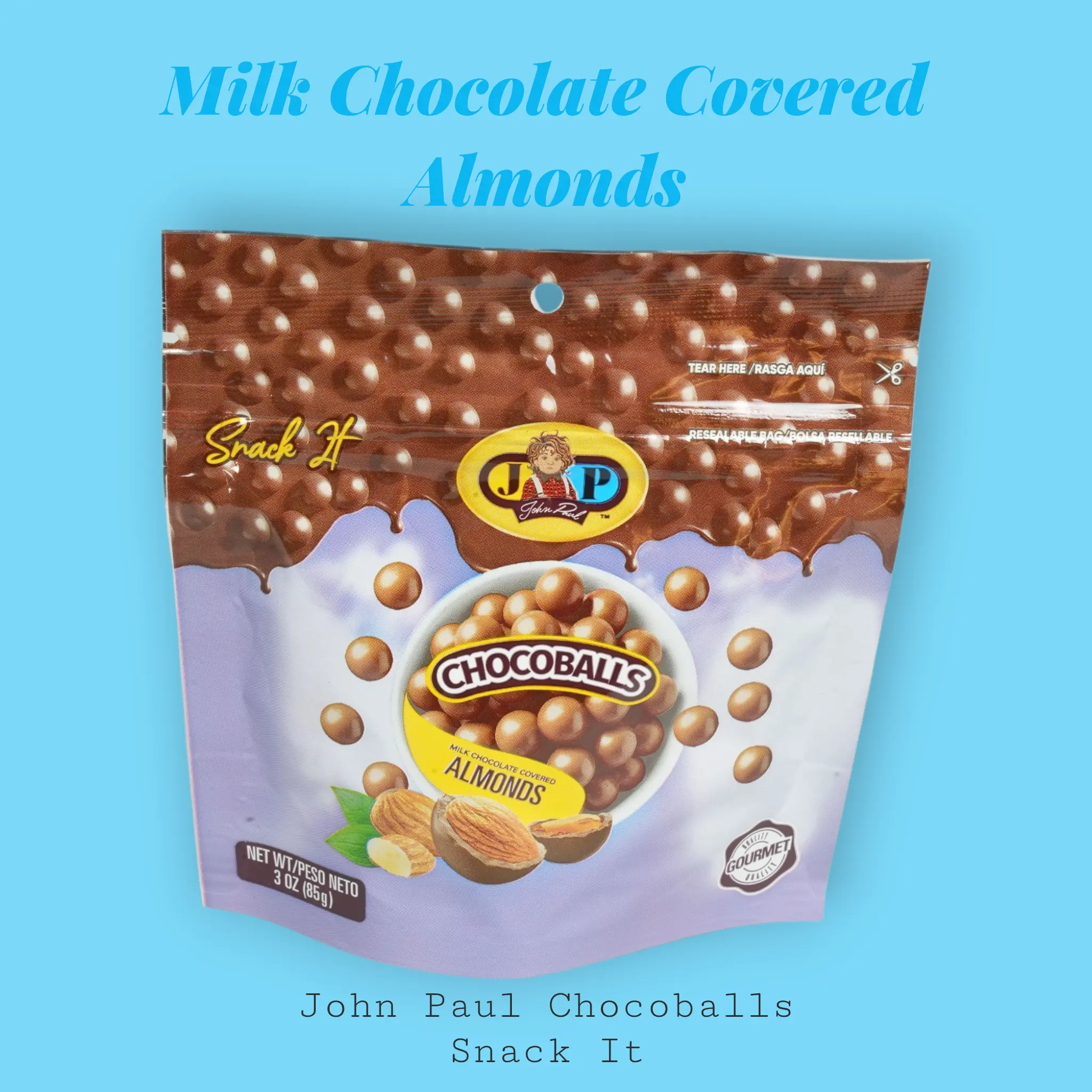 JP ChocoBalls Almond — Milk Chocolate · Snack It (3-Pack)