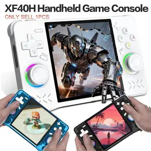 2026 Latest Xf40h Handheld Retro Game Console, 4.0 IPS Screen, 26+ Emulators, 64GB Memory Card, Portable Gaming, 8000+ Classic Games, Gift Idea