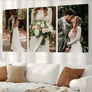 3 Custom Canvas  - Personalize Your Photos with Exquisite Wall Art, Suitable for Home Decoration and Gifts, Bedroom Living Room Office Decoration