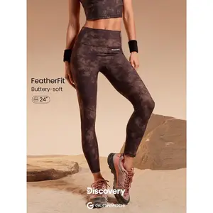 GLOWMODE X Discovery 24" FeatherFit™ Summit Flow Tie-Dye Side Pockets High-Rise Leggings Outdoor Hiking Daily Active Wear