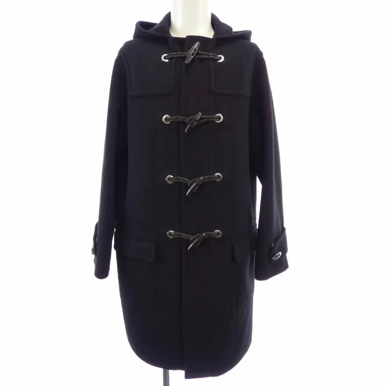 Pre-owned Louis Vuitton Cashmere Small Leather Goods Blend Duffle Coat