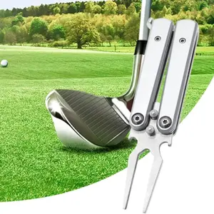 Foldable Butterfly Golf Repair Tool with Bottle Opener, Smooth Handle, Compact Design, Durable, Perfect Gift for Men, Golf Accessory