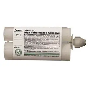 Devcon 400 mL Cartridge Two Part Epoxy 65 min Working Time, 3,200 psi Shear Strength, Series HP250 14415