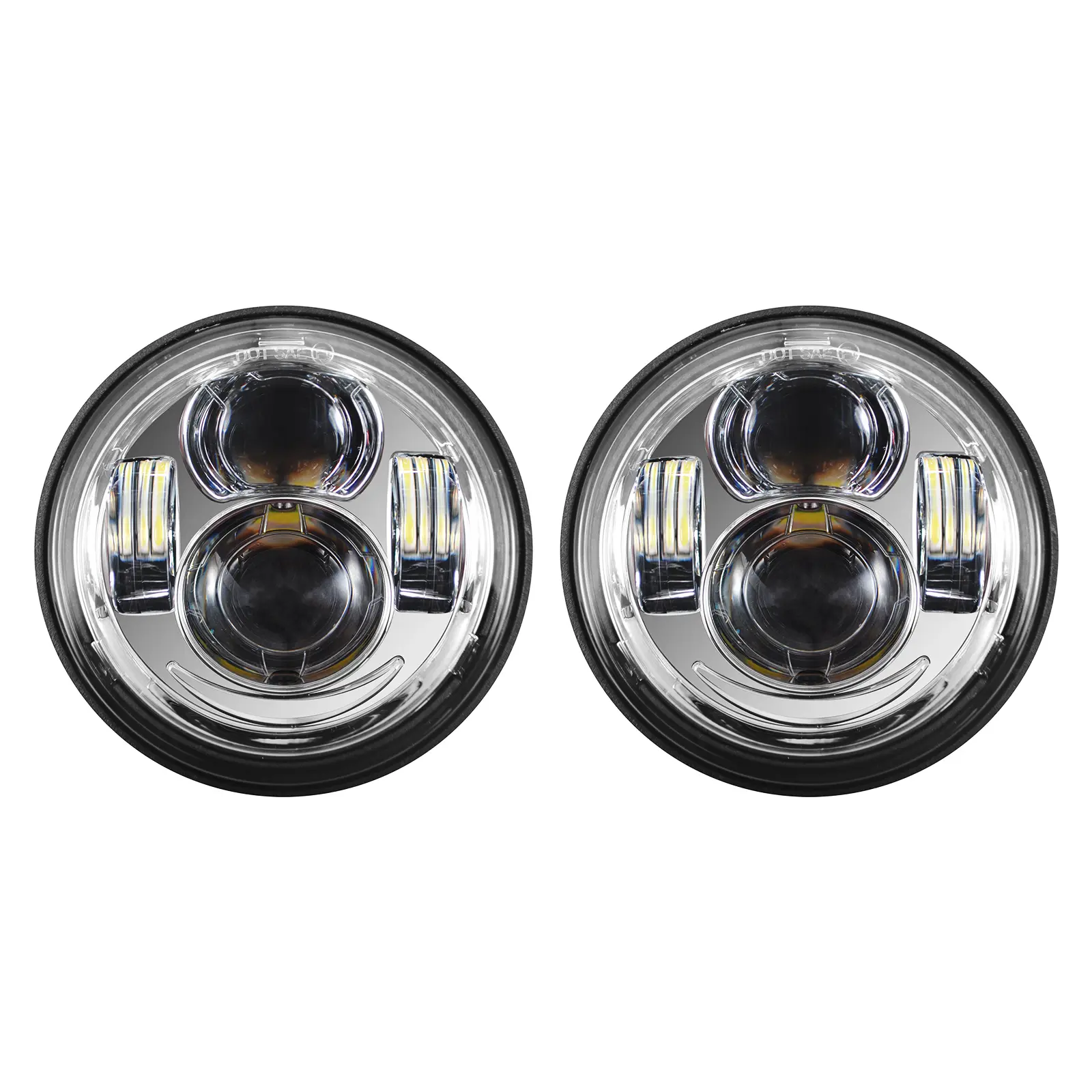 4.65" Chrome LED Headlight for '08-'17 Harley® Dyna Fat Bob