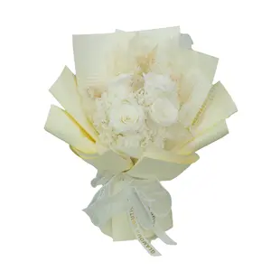 Everlasting Elegance  Flowers Bouquet | White Decor Decorative