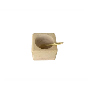 Marble Pinch Pot w/spoon