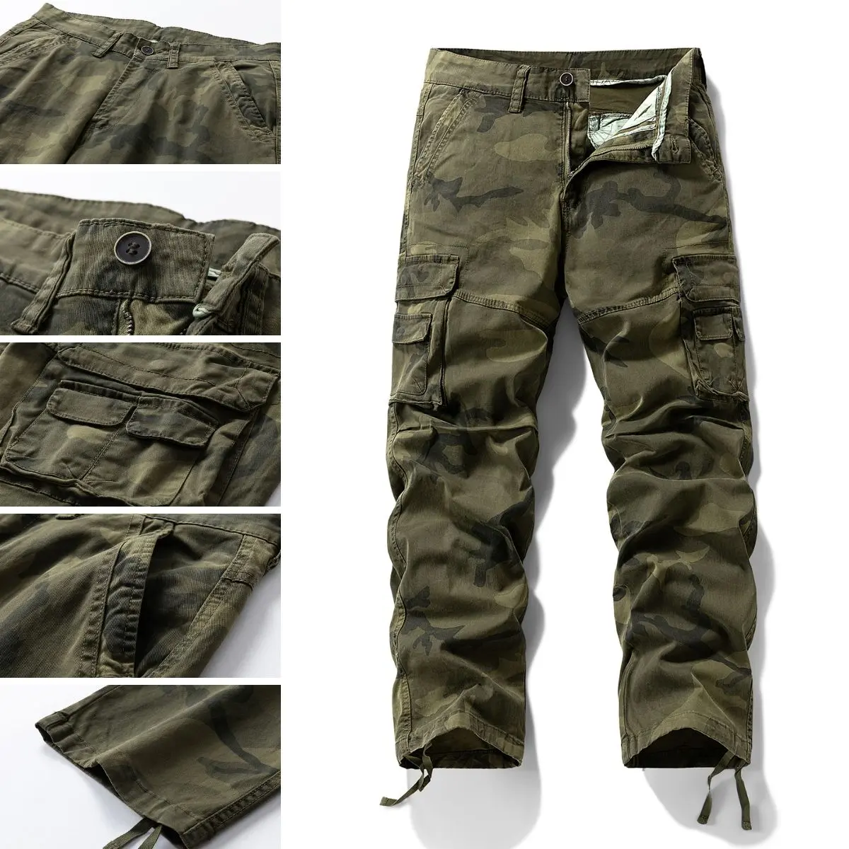 Heavyweight Camouflage Work Pants - Durable & Functional with Camouflage Pattern for Work Environments SpringStatements,father'sdaygifts
