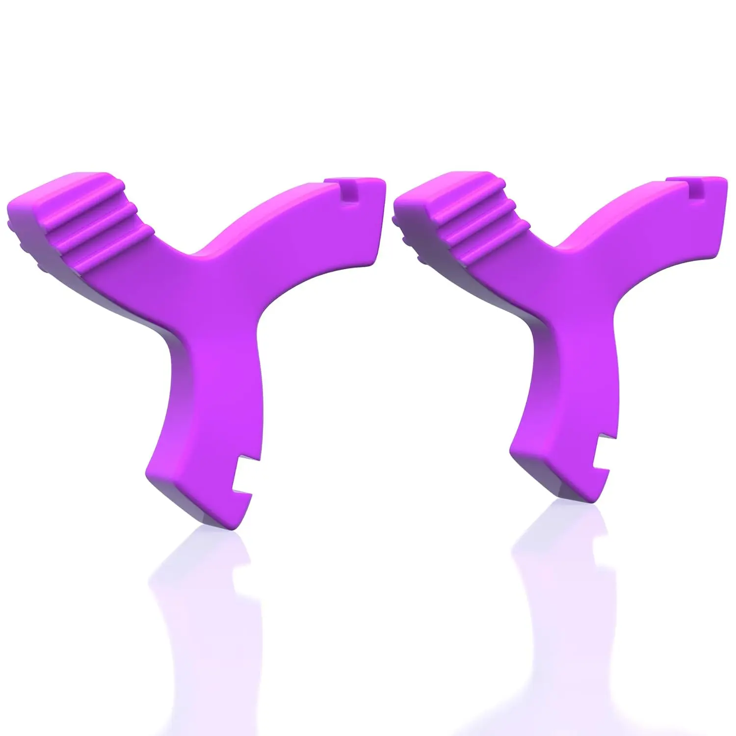 Orthodontic Chewies for Invisalign Aligners - 2 White Y-Shaped Flavor-Mimicking Mouthpieces, Purple Honey-Flavored Multi-Area Aligner Seater Daily Bites, Invisible Trays Accessory for Dental Treatment, Everyday Use, Orthodontic Accessories, No