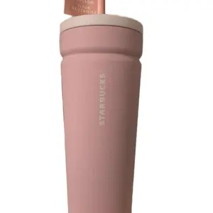 Starbucks Spring 2025 Matte Pink Cherry Blossom Soft Touch SS Tumbler NWT