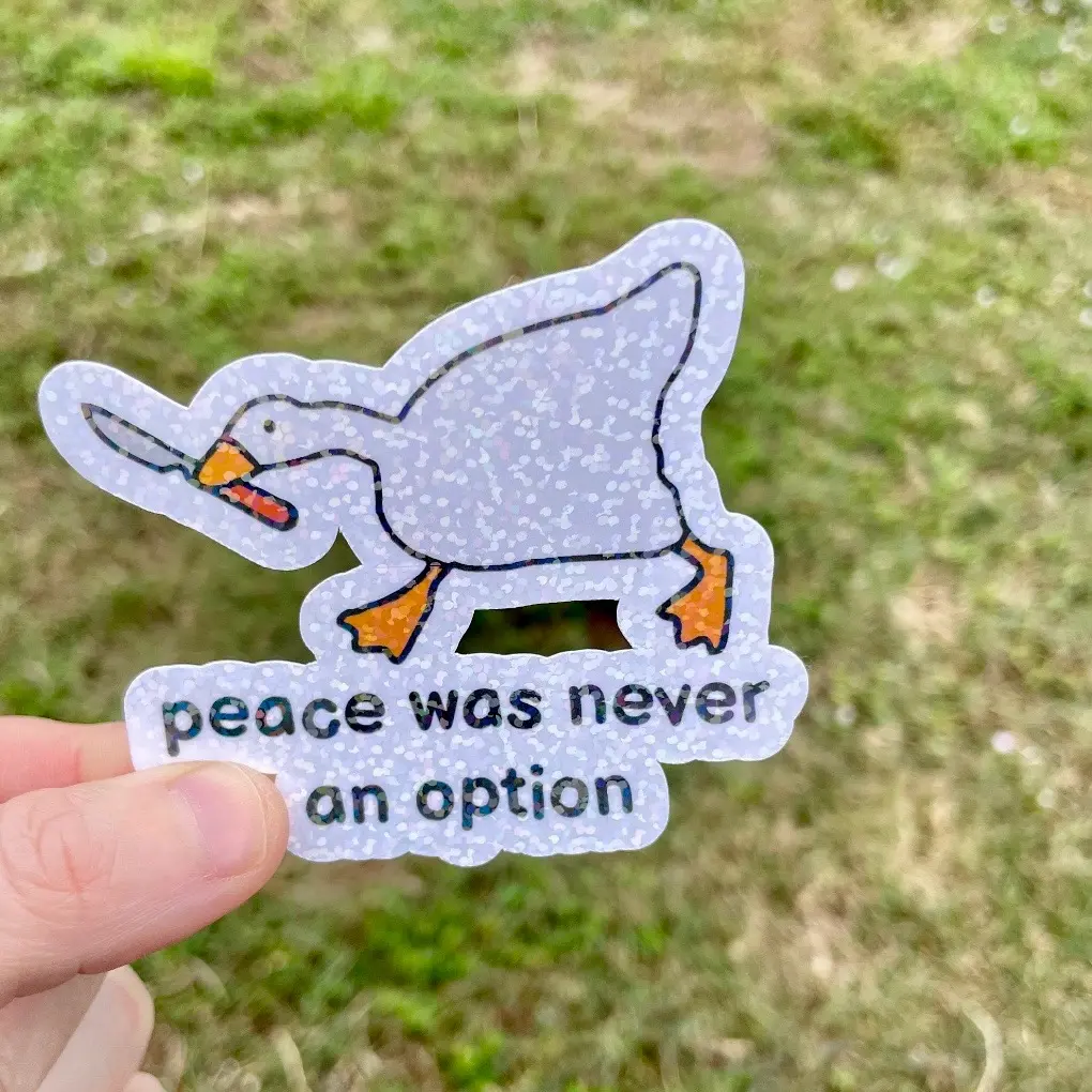 Goose violence sticker