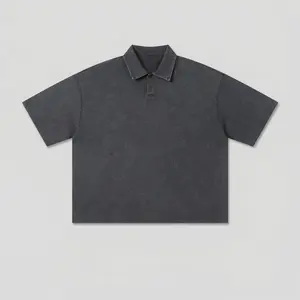 Boxy Polo (Dark Grey)
