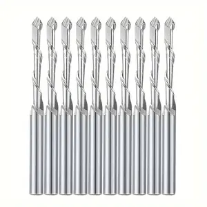 Metal Drill Bit Tool Set - 10-Piece Metal Drywall Cutting Drill Bit Set | 3/16" Precision Guide Point for Gypsum Board - Fits Spiral Saws, No Power Drive Required