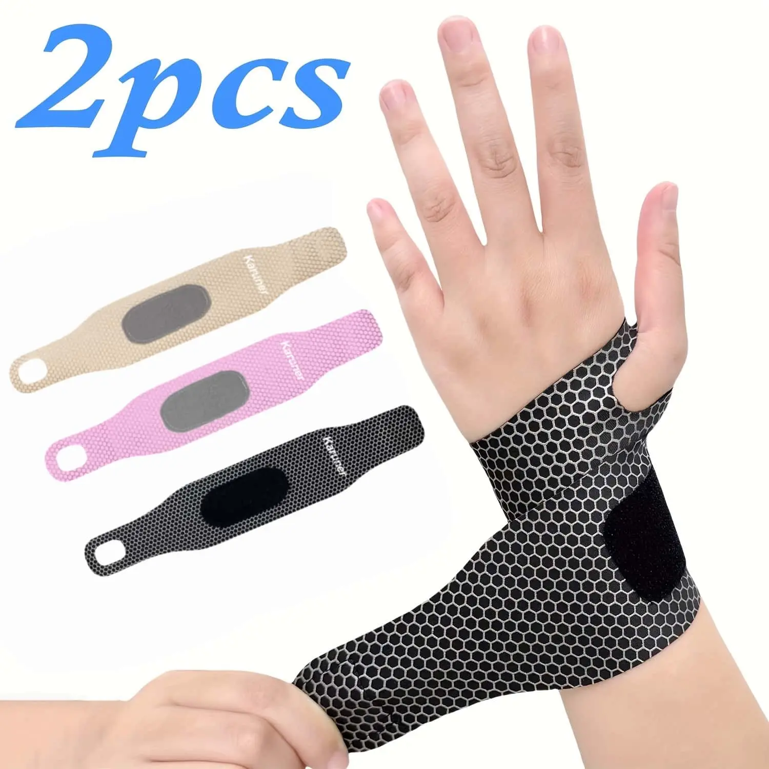 Breathable Sports Wrist Band - Ultra-Thin Adjustable Wrap for Gym, Tennis & Basketball, Lightweight Nylon Spandex Wrist Strap for Men & Women