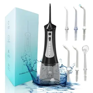 Purehealth Water floss oral irrigator with 5 modes, 6 replaceable nozzles, rechargeable IPX7, waterproof OMD01