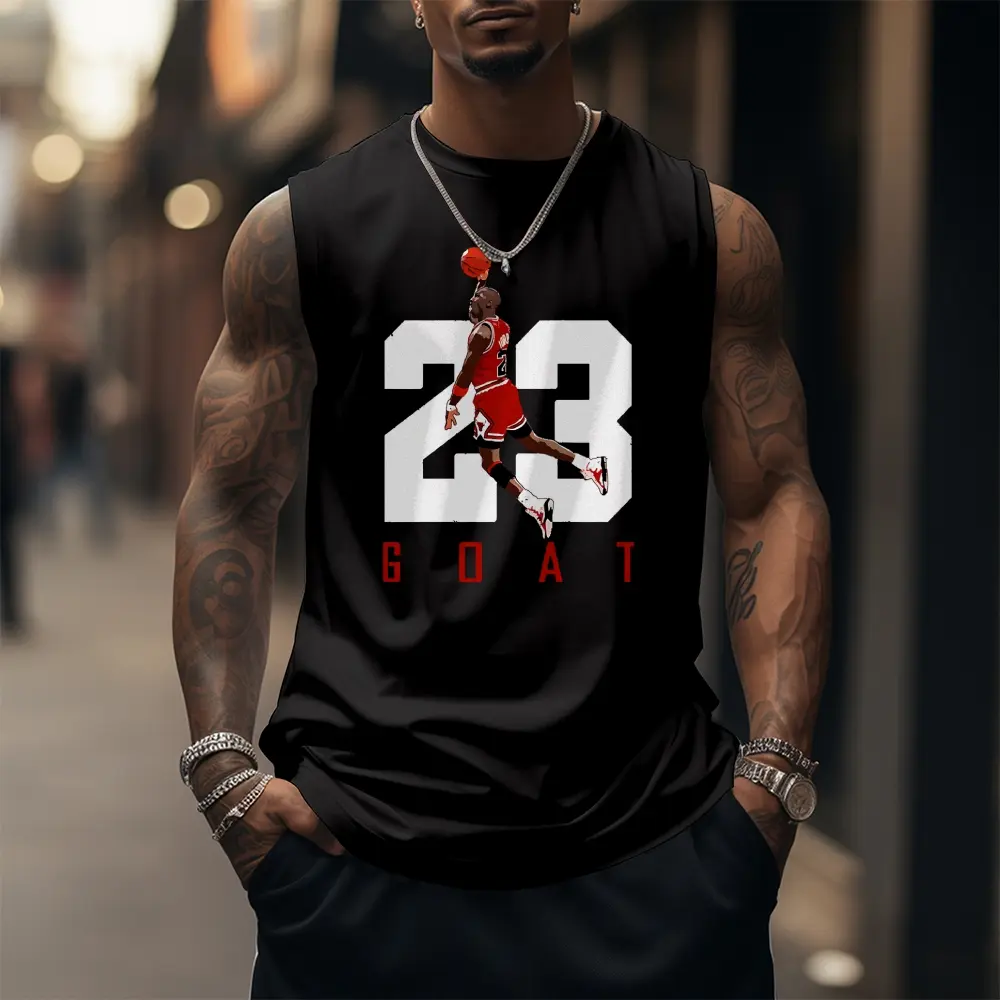 [Viral]  90s Graphic Sleeveless Tank Tops Men Vest Streetwear Outfits Men Vacation Outfits Sleeveless Shirt