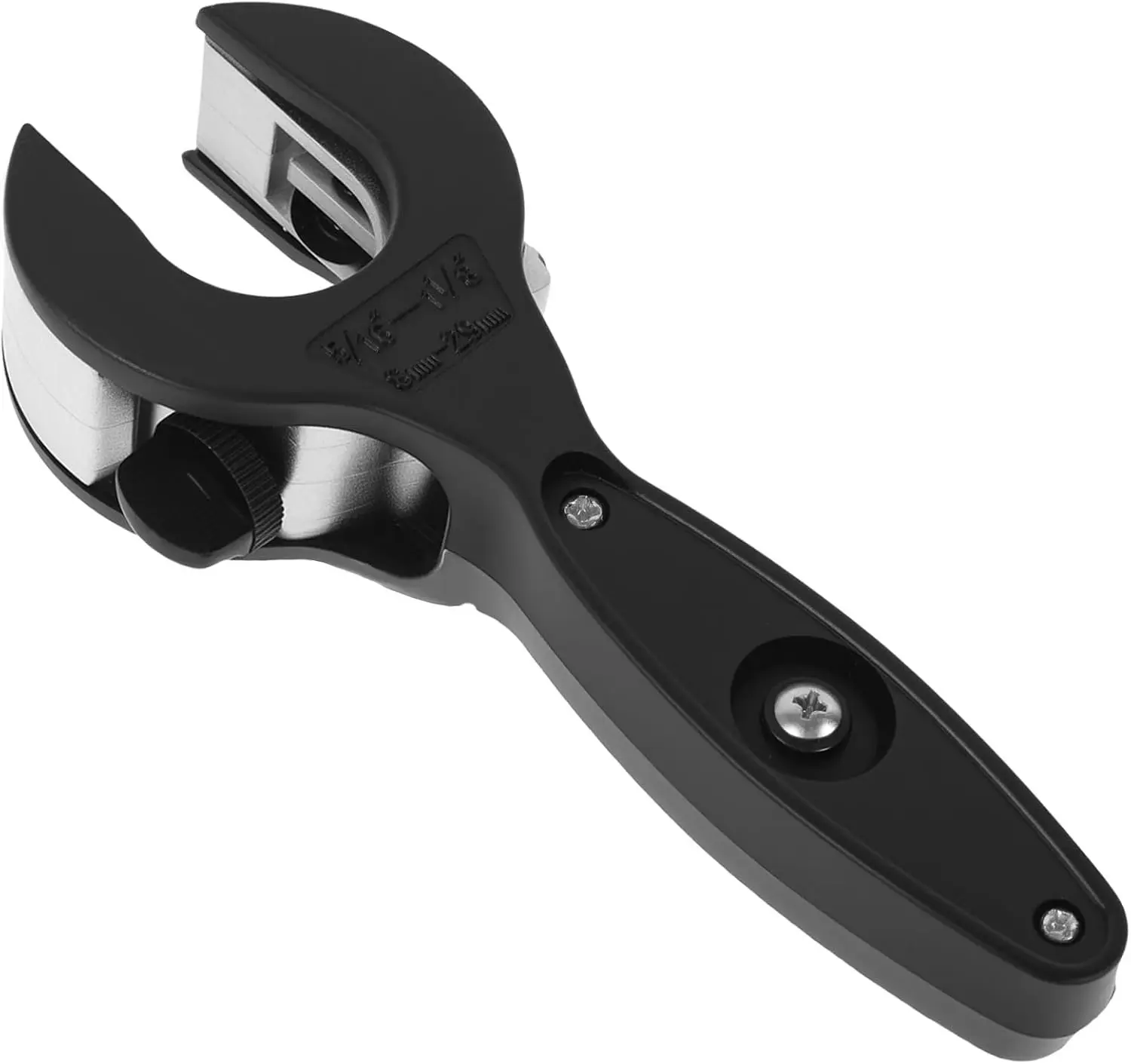 Canlaten-U Adjustable Ratchet Pipe Cutter - 2-in-1 1-Handed Quick-Cut Tool for 5/16"-1-1/8" Steel, PVC, Copper & Soft Metal Pipes, HVAC Repair & Household Use (Black), Pipe Cutting Tool, One-Handed