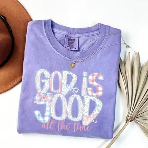 Comfort Colors God is good all the time TShirt, Christian Floral, Preppy Floral Tee, Religious TShirt, Floral Jesus T-Shirt, Jesus Christian T-Shirt