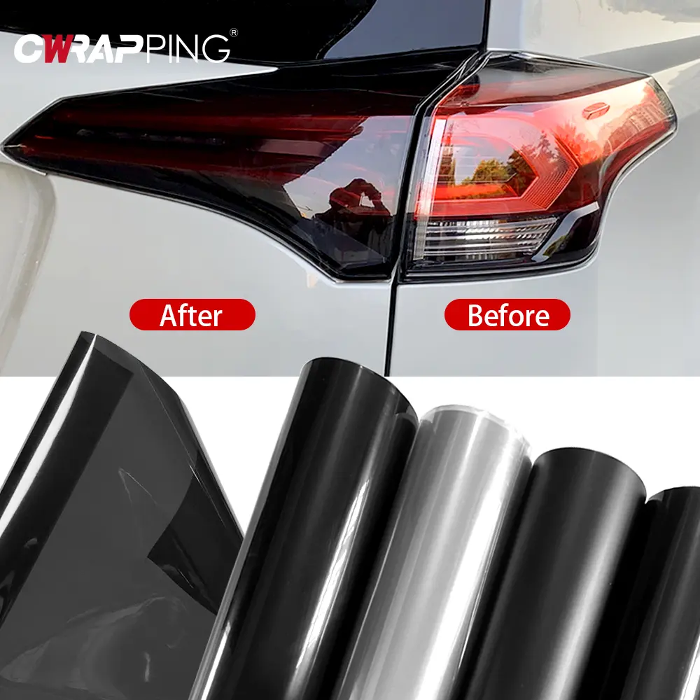 Car Headlight Tinting Vinyl Warp Film 30*200cm Auto Light Lamp Tint Stickers Waterproof Motorcycle Sticker for Car Accessories