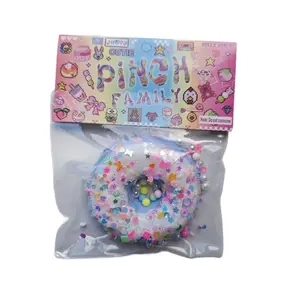 Simulated donut stress-relief toy, jelly stress-relief beads, stress-relief gadget, stall toy, Squishies, Stress Relief Fidgeting