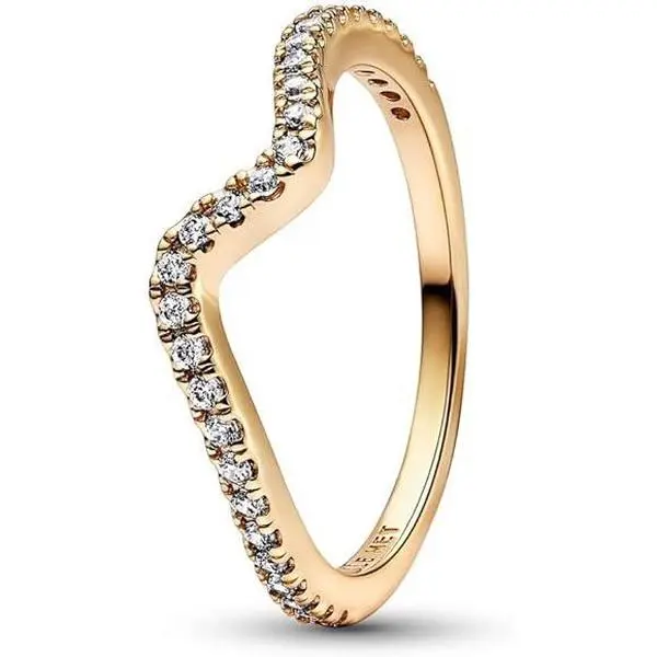 Pandora Sparkling Wave Ring 162539C01-60
