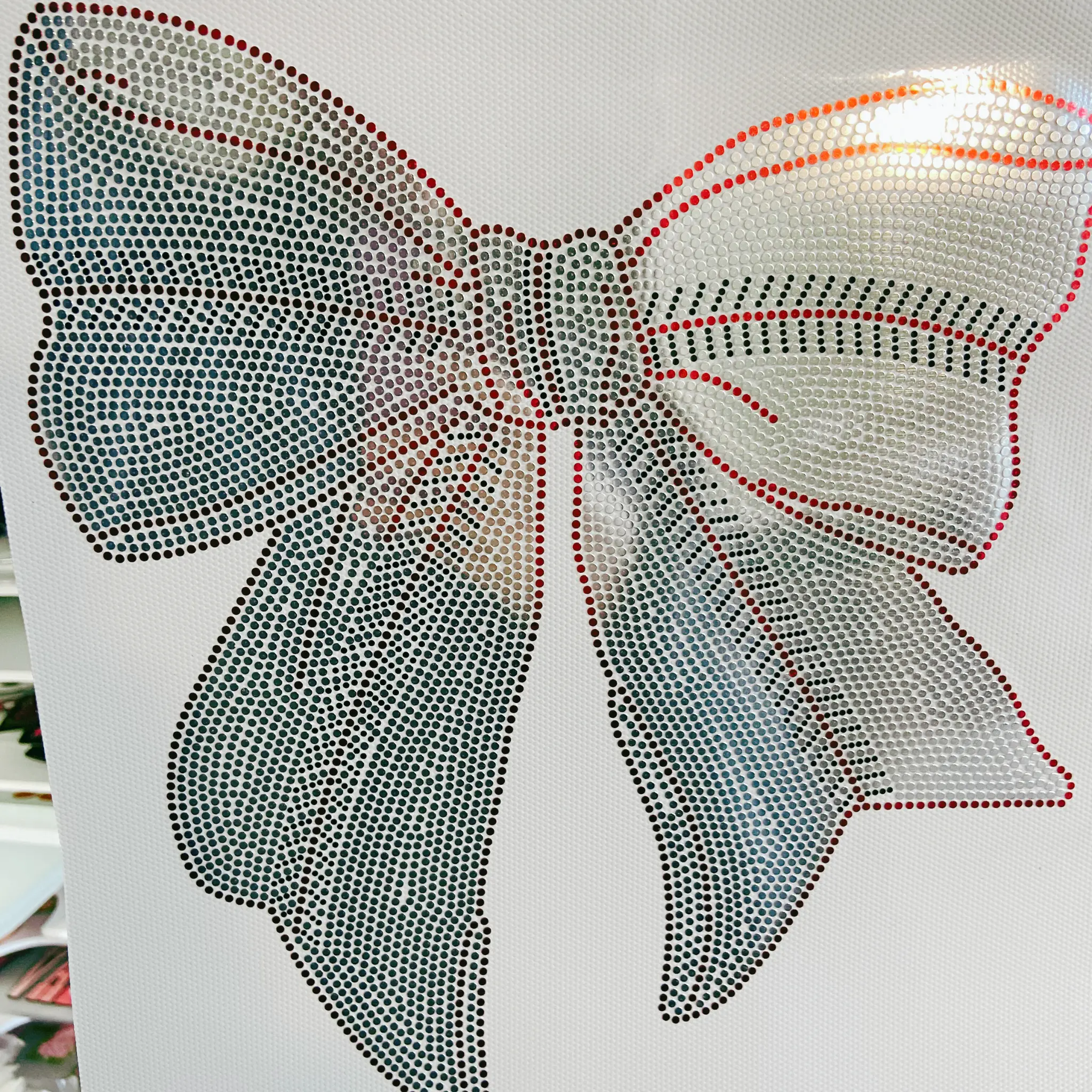 Baseball Bow  - SPANGLE - COLD PEEL (ORIGINAL)